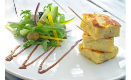 spanish omelette salad potato plate 30560703